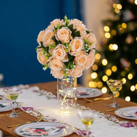 Gold Wedding Flower Centerpiece Stand Bridal Floral Arrangement Display Stand - Picture 6 of 7